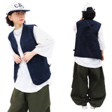 Vintage Oxford Zip-Up Vest