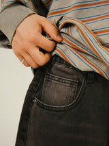 WNN Vintage Washing Balloon Denim Pants