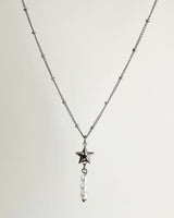 スターアンドパールネックレス/star and pearl necklace