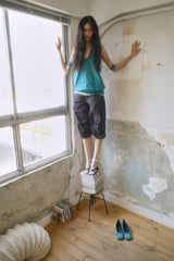 26SS★ CINCH BACK STITCH BERMUDA JEANS