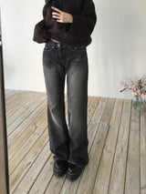 Levan Stitch Denim Bootcut Pants (2 colors)