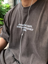 ルックターパージャストムーブピグメントオーバーサイズショートスリーブTシャツ