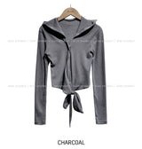 Poning Wrap Hooded Cardigan
