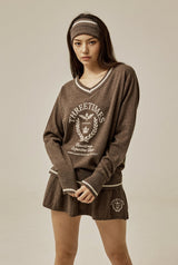 Isabel emblem knit skirt