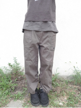 クロップ シャーリング パンツ