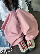 クリームパールコットンバルーンパンツ💓🖤🤍🩵🍰5カラー