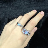 Big Heart gemstone Ring