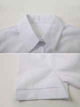Side Button Slim Short Sleeve Shirt (3color)