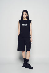 25SS ユニバースグラデーション ウィメンズスリーブレス ブラック