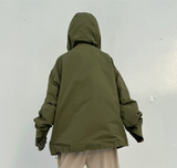 (UNISEX) ビッグフードクリンクルビッグポケットビッグフードフェルドジャンパー - 2 カラー