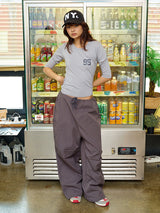 WIDE CARGO PANTS CHARCOAL