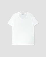 スリムフィットリブ UネックショートスリーブTシャツ