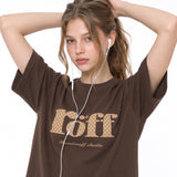 RÖFF TYPE PLAY DOT T-SHIRT [CHOCO CRUNCH]
