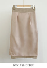 Renne Peplum H-Line Skirt