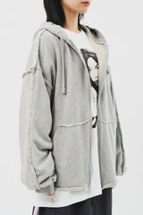 レイブルカッティングジップフーディー (2カラー)