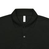 MANS クロップピケポロシャツ BLACK