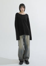 Damage Mohair Knit