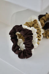 Tiny olive sandwich scrunchie (3set)