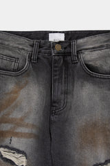 OWN ホークダメージデニムパンツ (2 colors)