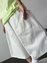 Bide Cotton Stitch Balloon Bermuda Shorts 2color