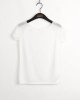 Zver Nagrang color combination see-through short sleeve t-shirt