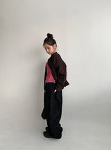 Billet Buckle Stitch Curved Balloon Pants