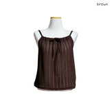 (3color) Shirring Openwork Knit Camisole