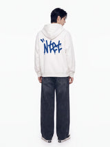 graffiti font logo 2-way zip-up (4color)