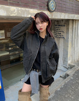 Lauto Washed Bomber Jacket