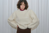 Cuddle brush knit_ivory