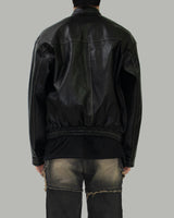 track leather jacket
