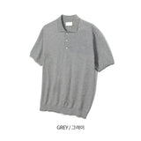ASCLO Washable Collar Short Sleeve Knit (14color)