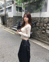 ロールアップデニムパンツ