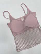 Stripe Bra Top Sleeveless