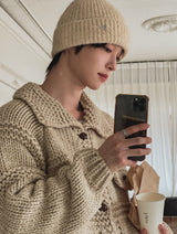 [wool20%] エリーボカシハンドメイドニットカーディガン