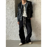 [UNISEX] フラップストリングカーゴバンディングパンツ (2color)