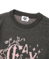 IVY BRUSHED KNIT SWEATER CHARCOAL(CV2EFUK602A)