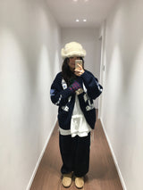 ハブルハイネックニットジップアップ (2 Colors)