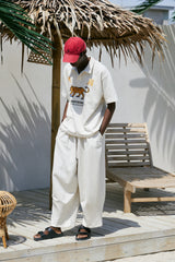 PIN-KNIT BALLOON PANTS (Oatmeal)