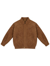 Suede Padded Bomber Jumper 2025 - Camel