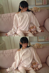 [BITTE DOSAN X SHAKIRI] MELODY OFF SHOULDER TOP (PINK)