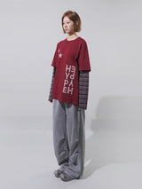 (UNISEX) ハイプレイヤードオーバーフィットTシャツ