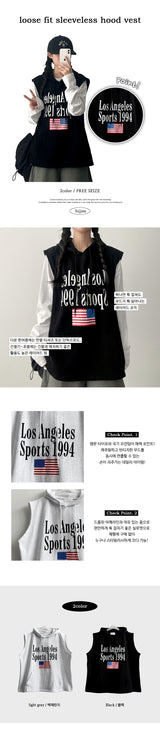 Rats Boxy Fit Hooded Vest