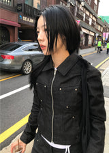 RIVET LINE DENIM JACKET