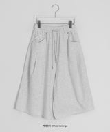 [unisex] ルーツミカーブスリットバミューダバンドパンツ