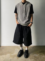 Metal Nylon Cargo Half Pants 3C