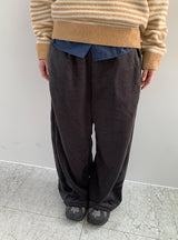 ティッツフリーススリットバンディングワイドパンツ