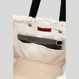 FLOWER TWEED BAG