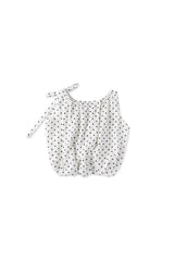 Ribbon tie blouse_dot