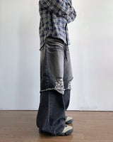 オルトレイヤードデニムパンツ